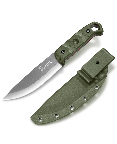 CVLIFE Full Tang Fixed Blade Knife - green