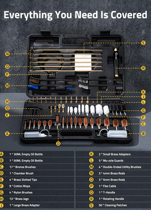 Everything you need is coverd - CVLIFE Gun Rifle Cleaning Kit Fit .17 to 12GA