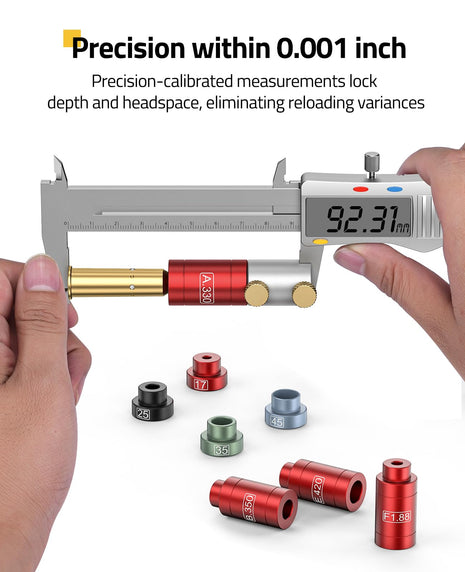 Precision within 0.001 inch - CVLIFE Headspace and Seating Depth Comparator Kit