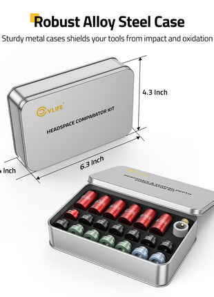 robust alloy steel case - CVLIFE Headspace and Seating Depth Comparator Kit