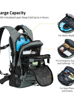 CVLIFE Hydration Backpack with Large Capacity