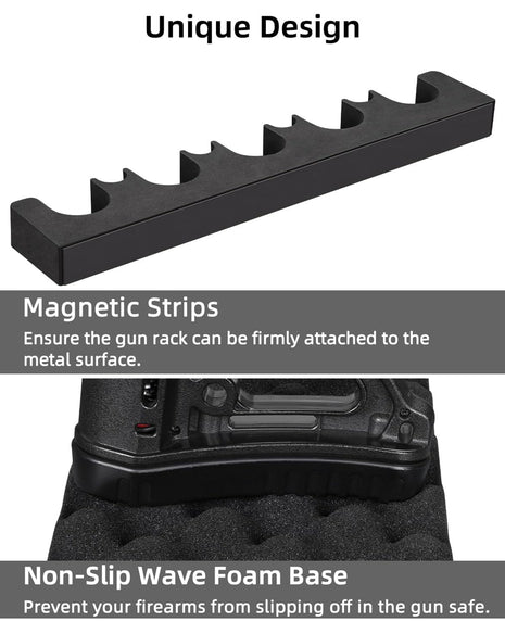 CVLIFE Indoor Foam Gun Rack for Storage Rifle Rack with Magnetic Strip