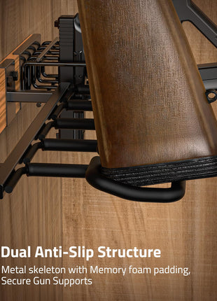 CVLIFE Indoor Gun Rack has dual anti-slip structure