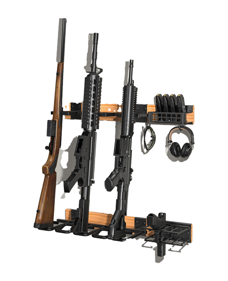 CVLIFE Indoor Gun Racks, Wall Mount Gun Rack with Pistol Holder