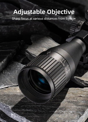 ADJUSTABLE OBJECTIVE - CVLIFE JackalHowl 3-9x40 Rifle Scope with 20mm Rings
