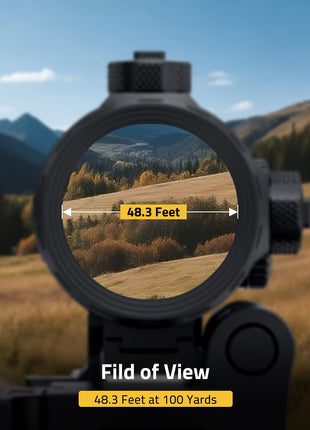 fild of view - CVLIFE JackalHowl 3X Red Dot Magnifier