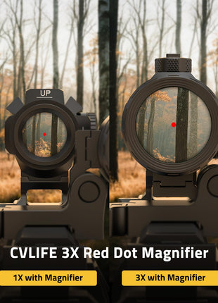 CVLIFE JackalHowl 3X Red Dot Magnifier