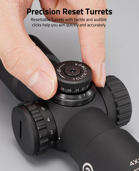 Precision reset turrets - CVLIFE JackalHowl 4x30 Compact Rifle Scope