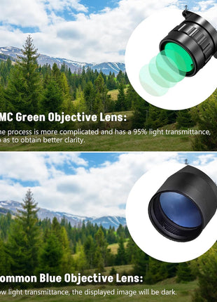 CVLIFE JackalHowl 4x32 Prism Tactical Rifle Scope with FMC Green Objective Lens