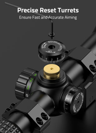 precise reset turrets - CVLIFE JackalHowl 6-18x50 AO Rifle Scope for Hunting