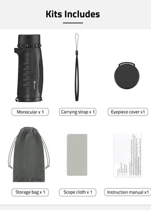 packing list - CVLIFE JackalHowl 8x32 Monocular