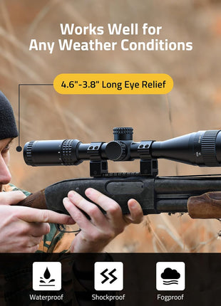 CVLIFE JackalHowl F02 3-9x40 AO Scope Works Well for Any Weather Conditions.