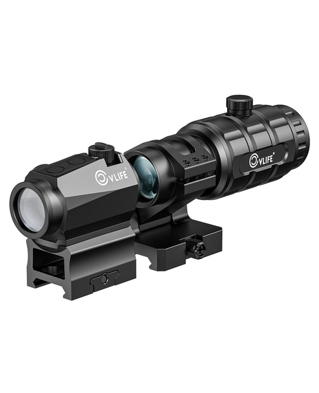 CVLIFE JackalHowl Green Dot Sight & 3X Magnifier Combo Set