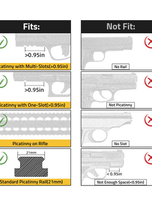 CVLIFE Laser Sight for Pistol with Handstop