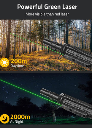 Powerful green laser - CVLIFE Laser Sight for Rifle Compatible with M-Lok Rail