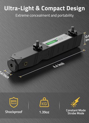 Ultra-light & compact design - CVLIFE Laser Sight for Rifle Compatible with M-Lok Rail