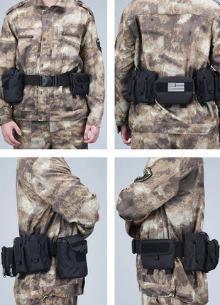 Wearing Effect of CVLIFE Men Battle Multifunctional 7 in 1 Tactical Duty Belt