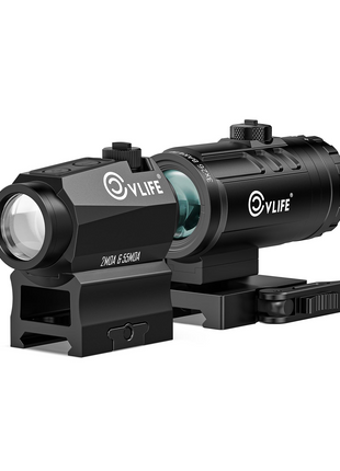 CVLIFE Multi-Reticle Red/Green Dot Sight & 3X Magnifier Combo - green