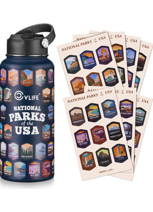 CVLIFE National Park Water Bottle - Blue