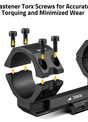 CVLIFE 20 MOA Picatinny Scope Mount for Precision Hunting