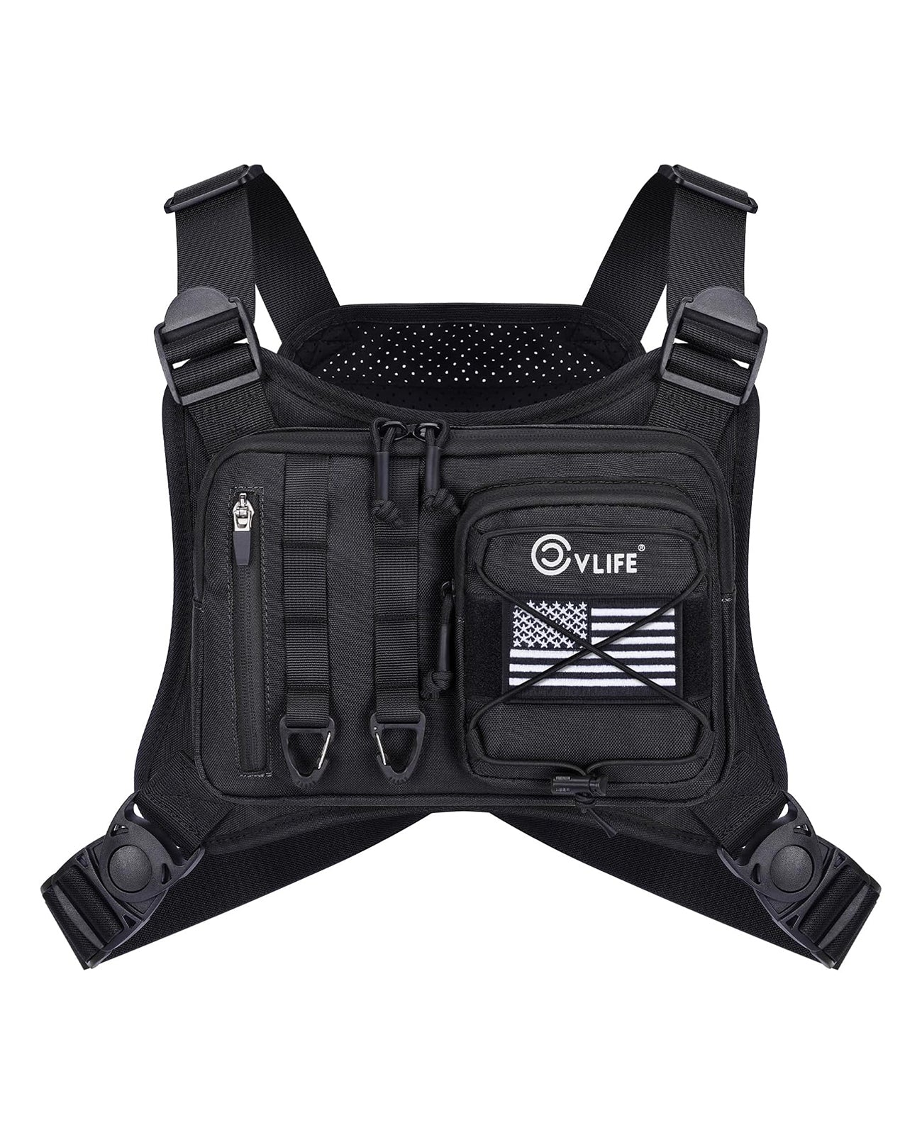 CVLIFE Outdoor Tactical Chest Bag Lightweight EDC Chest Rig Bag