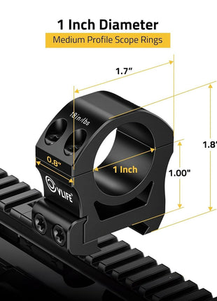 Medium Profile Scope Rings