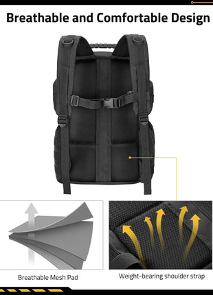 Breathable and Comfortable Design - CVLIFE Range Backpack for Handguns Gun Pistol Bag for Shooting