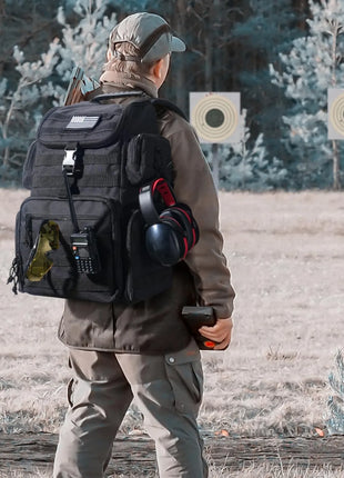 CVLIFE Range Backpack for Handguns Gun Pistol Bag for Shooting