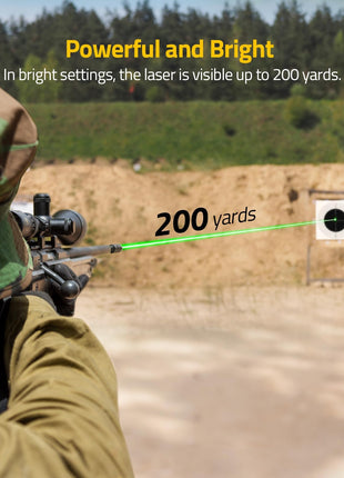 powerful and bright - CVLIFE Rechargeable Green/Red Bore Sight Laser Kit