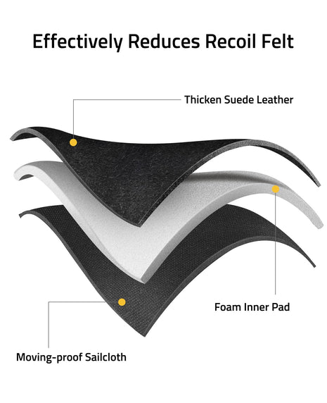CVLIFE Recoil Pad for Shotgun Shoulder Pad Shooting Vest can effectively reduce recoil felt