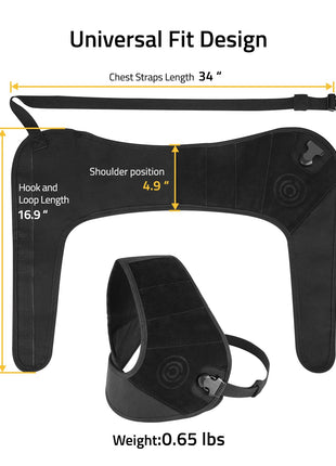 CVLIFE Recoil Pad for Shotgun Shoulder Pad Shooting Vest has universal fit design