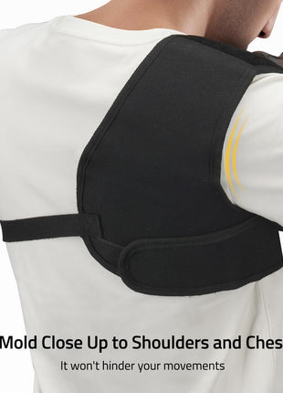 CVLIFE Recoil Pad for Shotgun Shoulder Pad Shooting Vest - mold close up to shoulders and chest