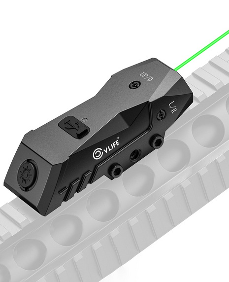 CVLIFE Rifle Laser Sight Compatible with Picatinny Rail - Green laser
