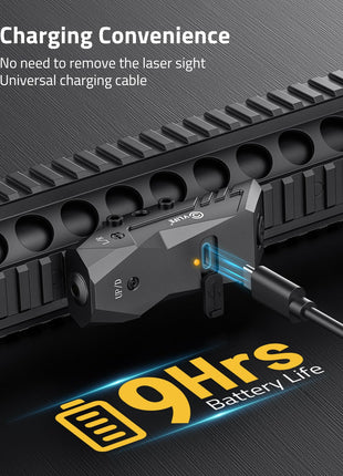 Charging convenience - CVLIFE Rifle Laser Sight Compatible with Picatinny Rail