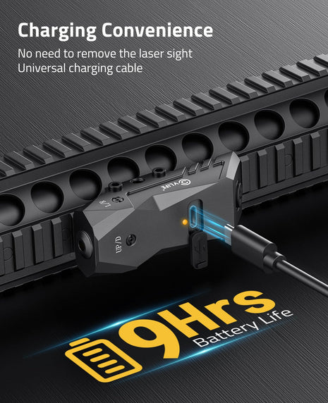 Charging convenience - CVLIFE Rifle Laser Sight Compatible with Picatinny Rail