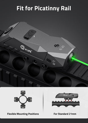 Fit for picatinny rail - CVLIFE Rifle Laser Sight Compatible with Picatinny Rail