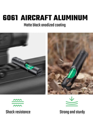 6061 AIRCRAFT ALUMINUM
Matte black anodized coating