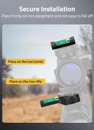Secure installation - CVLIFE Scope Leveling Kit with Magnetic Bases