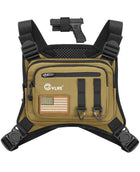 Tactical chest bag with holster for military training