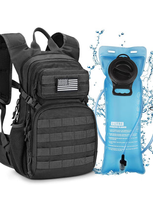 CVLIFE Tactical Hydration Backpack- Black