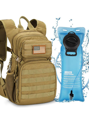 CVLIFE Tactical Hydration Backpack-Tan