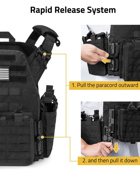CVLIFE Taktische Weste Schnellverschluss Airsoft Weste