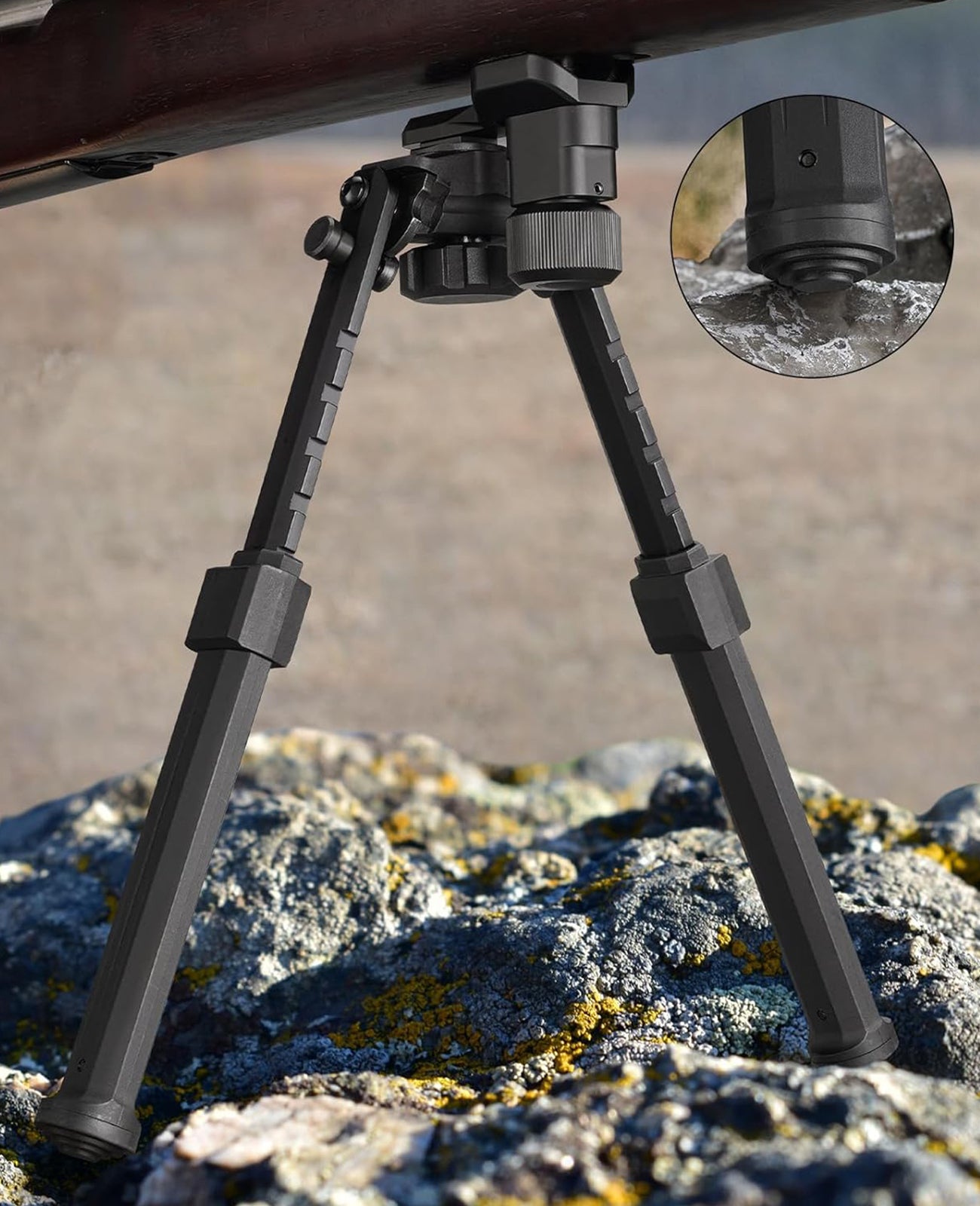 CVLIFE Tiltable Sling Stud Rifle Bipod for Shooting and Hunting