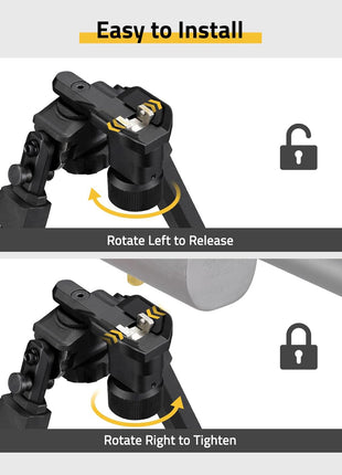 How to Install the CVLIFE Tiltable Sling Stud Rifle Bipod?