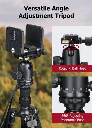 Versatile angle adjustment tripod - CVLIFE Tripod Rest with 360° Swivel Ball Head