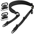 CVLIFE Two Point Sling Quick Adjust Rifle Sling 2-Pack Gun Swivels - black
