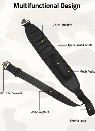 CVLIFE Two Point Sling with Multifunctional Design