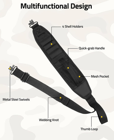 CVLIFE Two Point Sling with Multifunctional Design