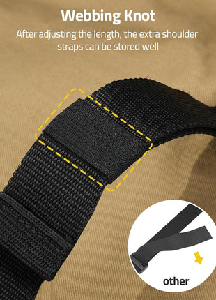 Webbing Knot Helps CVLIFE Two Point Sling Store Well
