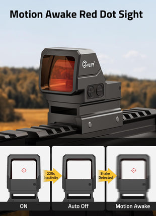 CVLIFE WildHawk 2MOA Dot & 40MOA Circle Solar Red Dot Sight